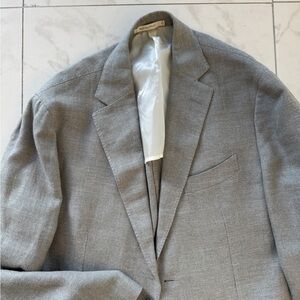 Suitsupply Light Green Wool Silk Linen sports jacket blazer size 54